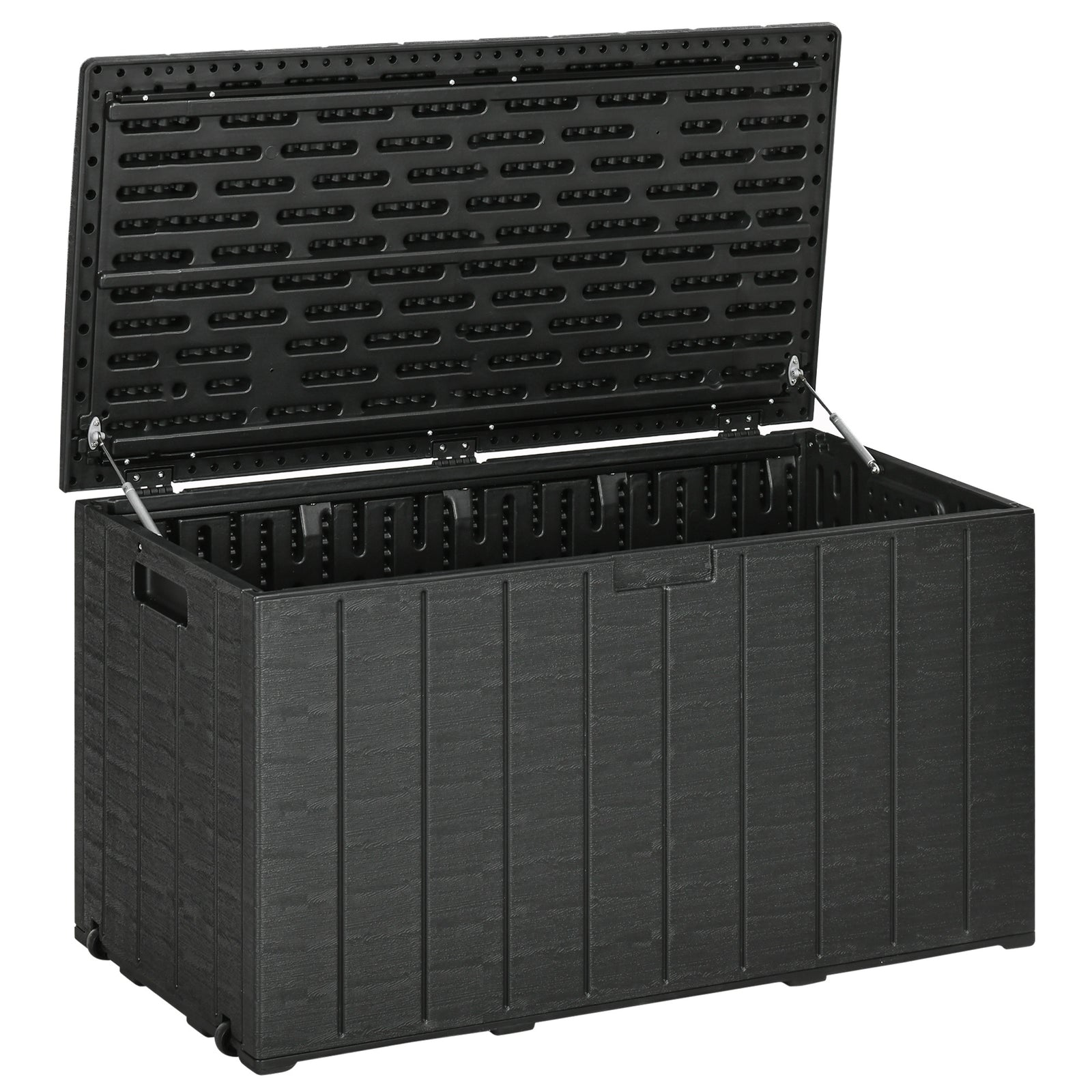 336 Litre Rolling Outdoor Garden Storage Box, Plastic