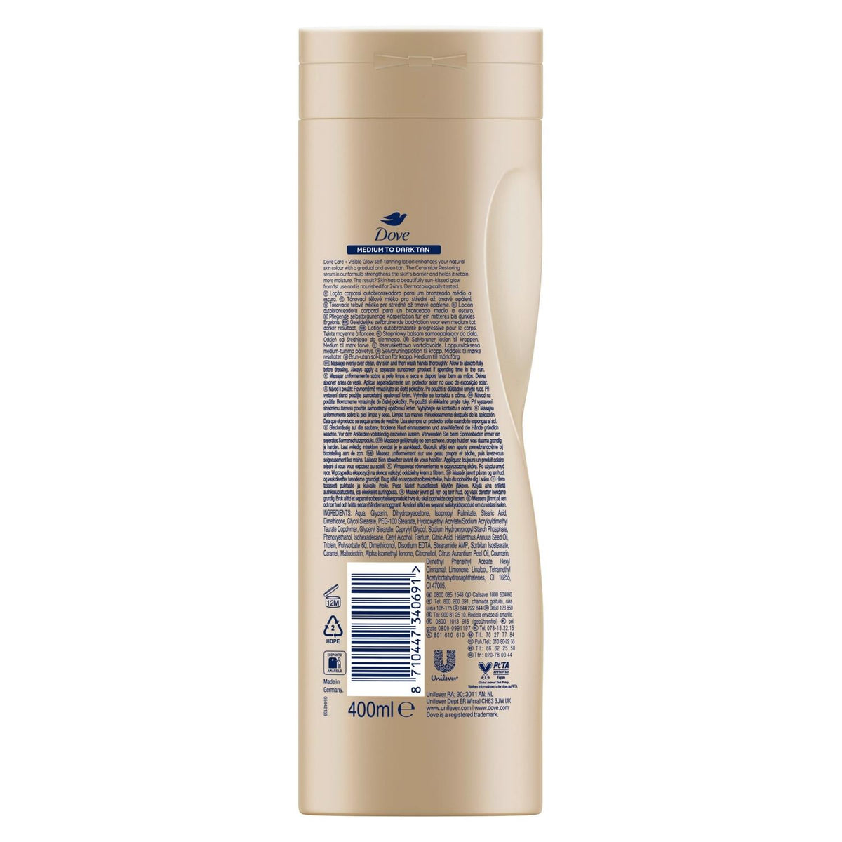 Visible Glow Nourishing Self-tan Lotion, Medium To Dark Skin, 400ml | Set of 1