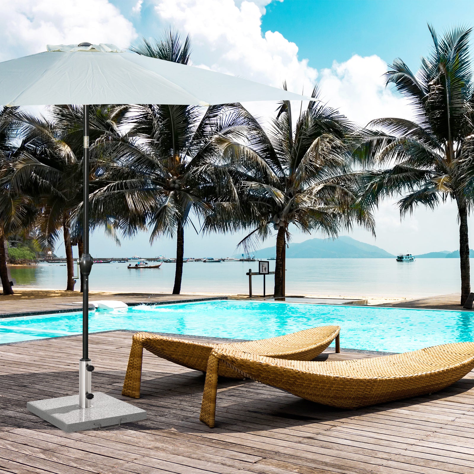 25kg Parasol Holder, Marble