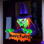 4ft Halloween Inflatable Witch Decorations With Build-in Led Lights