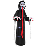 Outsunny 10 Ft Halloween Inflatable Skeleton With Built-in Led Lights