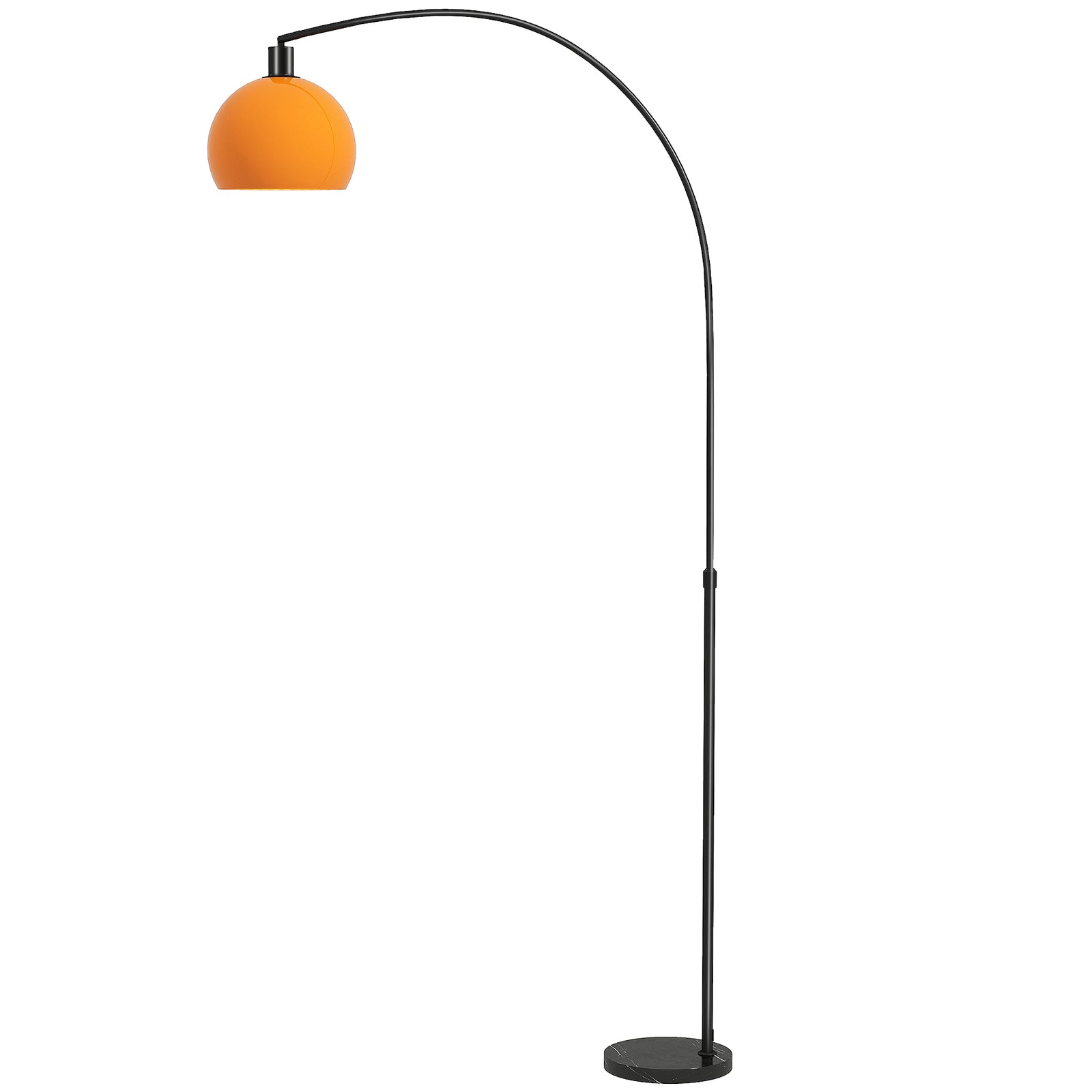 Modern Standing Lamp With Shade & Foot Switch | Black