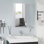 Wall Mounted Bathroom Mirror Glass Storage Stainless Steel