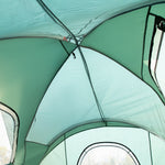 Outdoor Camping Tent For 5-6 W/ Bag, Fiberglass, Steel Frame | Green