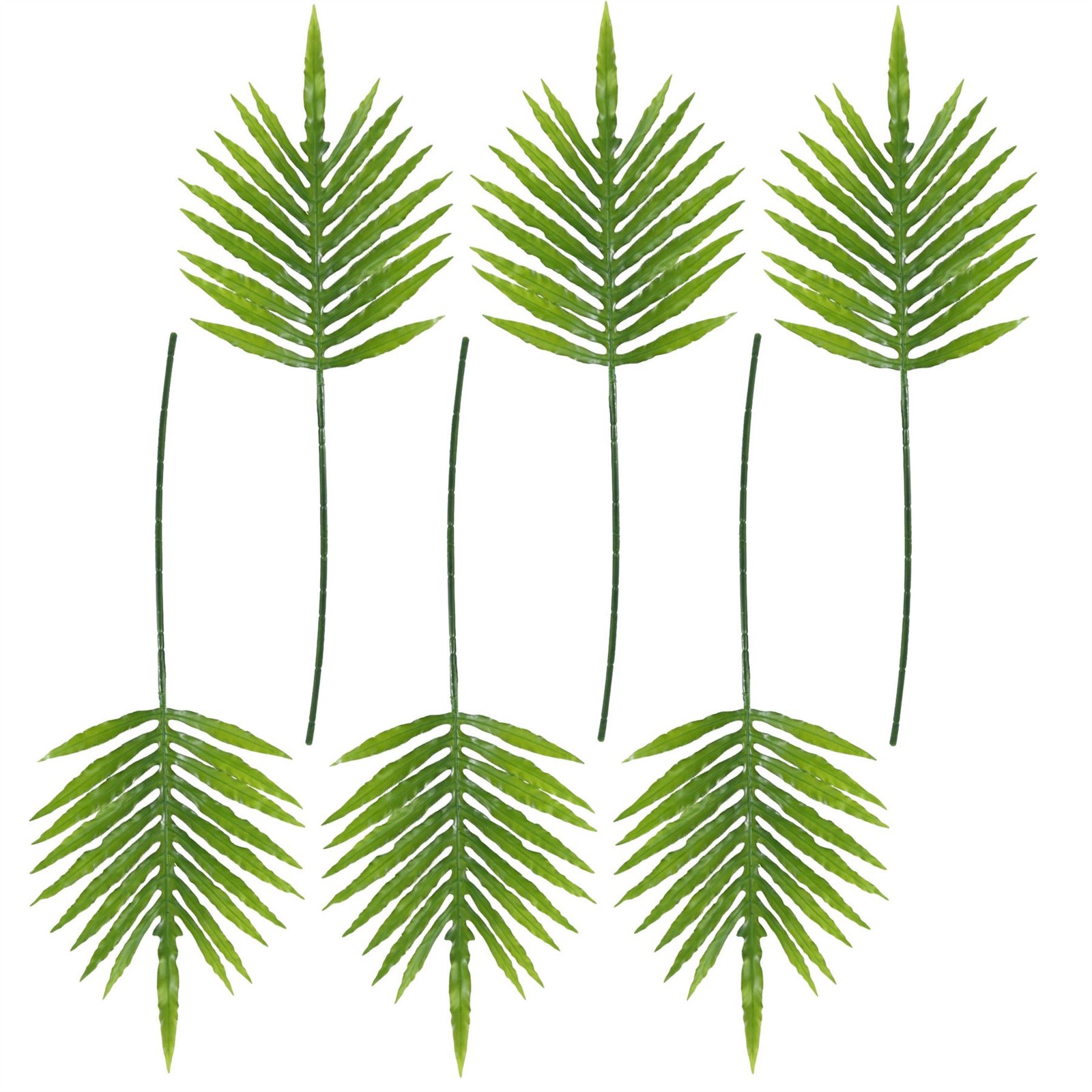 Pack Of 6 X 95cm Green Palm