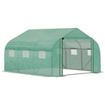 3.5x3x2m Tunnel Greenhouse W/ Roll Up Door