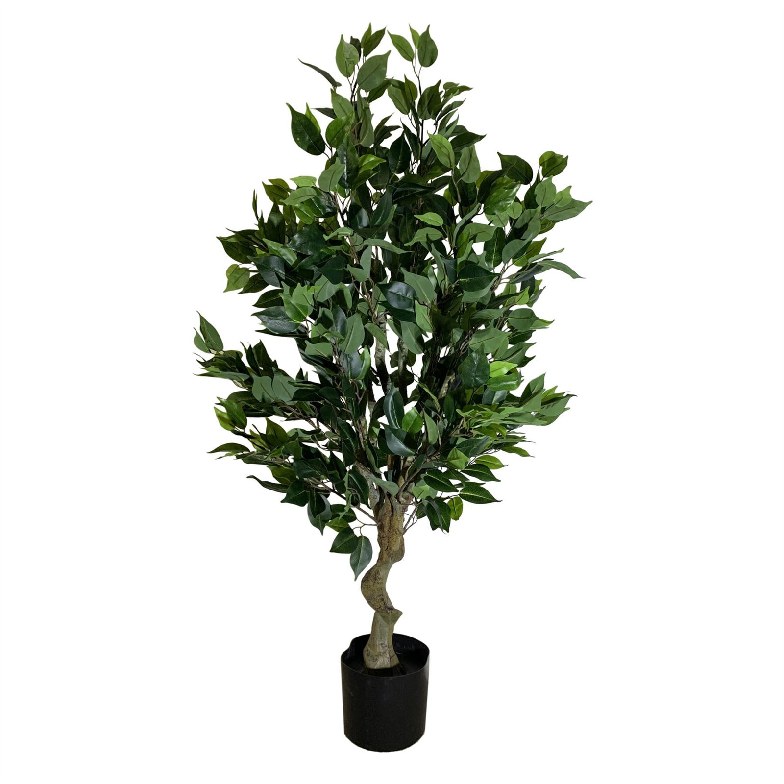 100cm  Realistic Artificial Ficus Tree / Plant Bush Ficus Copper Curve Planter