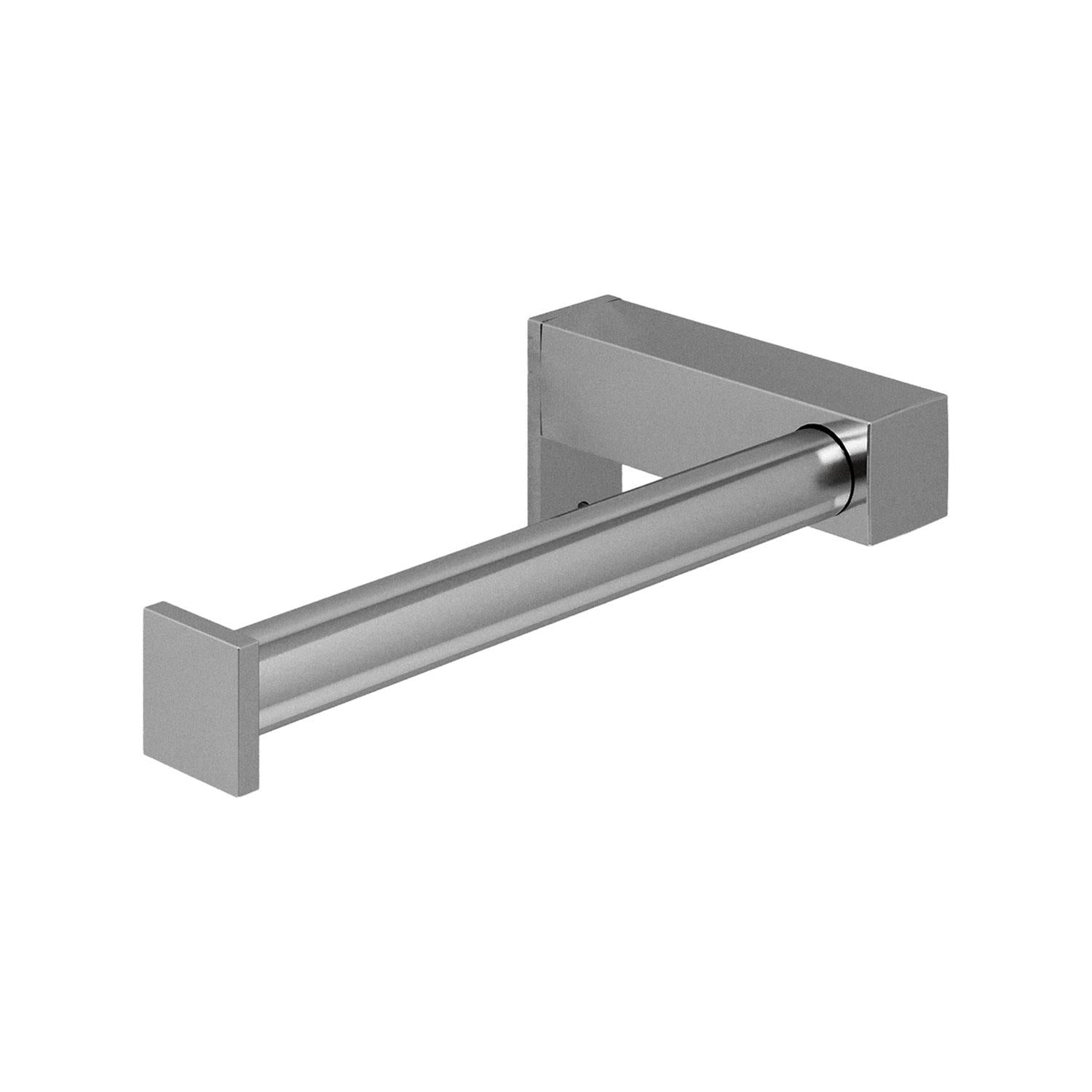 Toilet Roll Holder, Silver Gloss, Wall-mounted, 8 Cm. Collection Metric