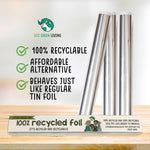 100% Recycled Aluminium Foil - 30cm X 10m | Set of 3 | Silver