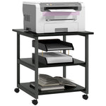 Mobile Printer Stand With Storage Printer Table Home Office | One Size | Black