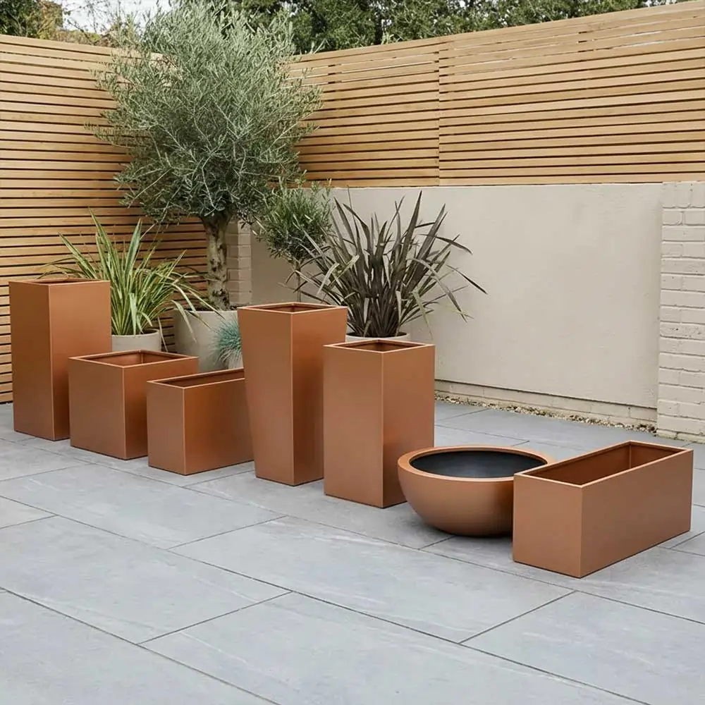 Zinc Galvanised Trough Planter | 120cm x 40cm x 40cm | Copper