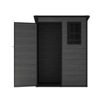 Breeins 8x4ft Apex Roof Plastic Garden Storage Shed With Lockable Door