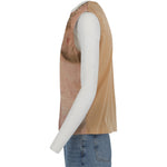 Realistic 70s Hairy Chest, Sleeveless Top | Large