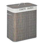 2 Section Collapsible Laundry Hamper Lid Removable Lining | One Size