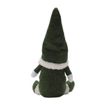 3pcs Christmas Gnome Decorations – Sitting Plush Dolls In Red, Green & Gray, Festive Holiday Ornaments