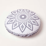Henna Round Grey Outdoor Cushion 40 Cm, Set Of 2 | 40cm | Grey