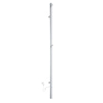 Stainless Steel Heated Vertical Rail Towel Warmer Radiator | Single | Polished Stainless Steel