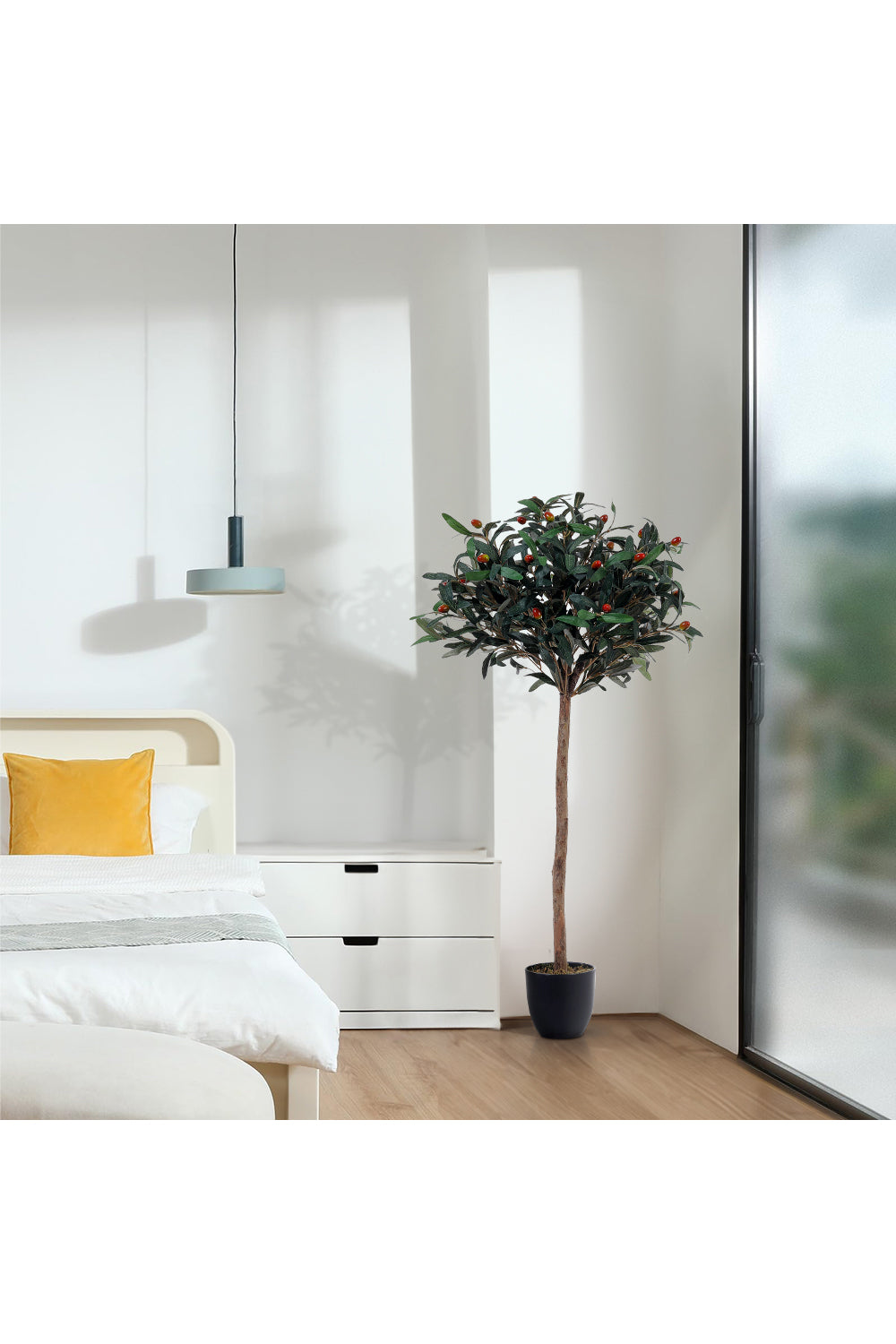 120cm/190cm Tall Artificial Olive Tree Decorative Plant In Planter | Small