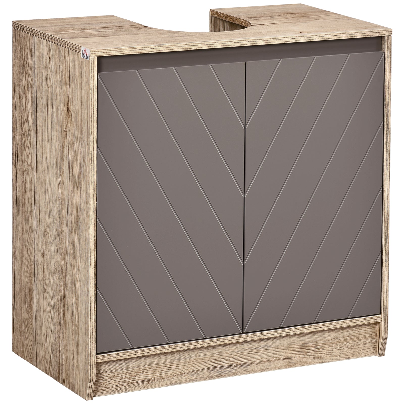 60x60cm Under-sink Storage Cabinet W/ Adjustable Shelf