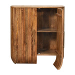 Handcrafted Solid Wood Cabinet – Golden Teak Finish