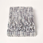 Ophelia Soft Throw With Tassels | 125cm x 150cm | Grey