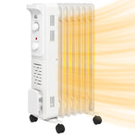 7/9/11fin Portable Oil Filled Heater Energy Efficient | Small | White