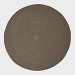 Handmade Woven Spiral Braided Rug | 150cm | Linen