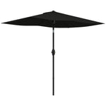 2x3m Rectangular Parasol Patio Outdoor Table Umbrella | Black