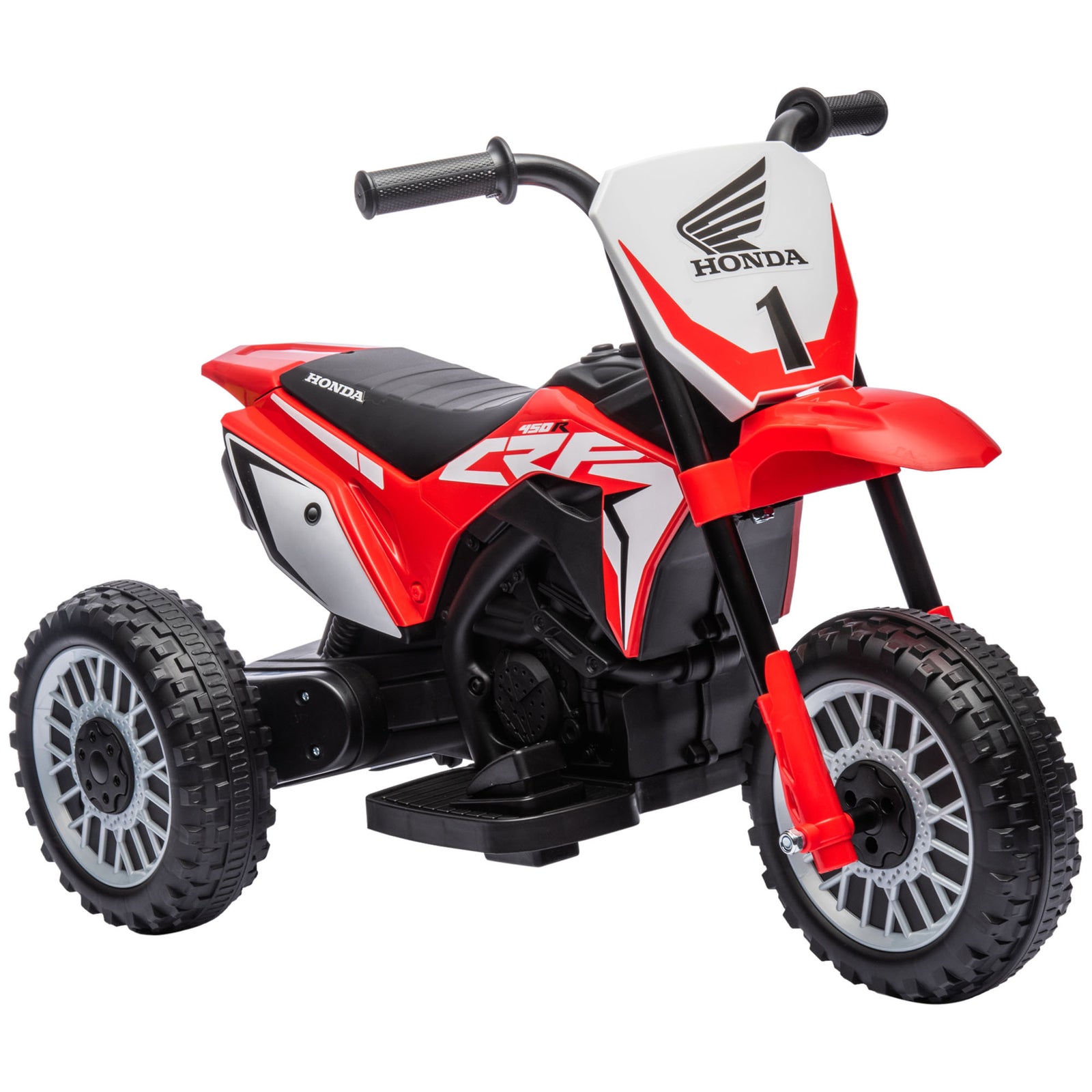 Honda Crf450rl Licensed 6v Kids Electric Motorbike W/ Horn | Red