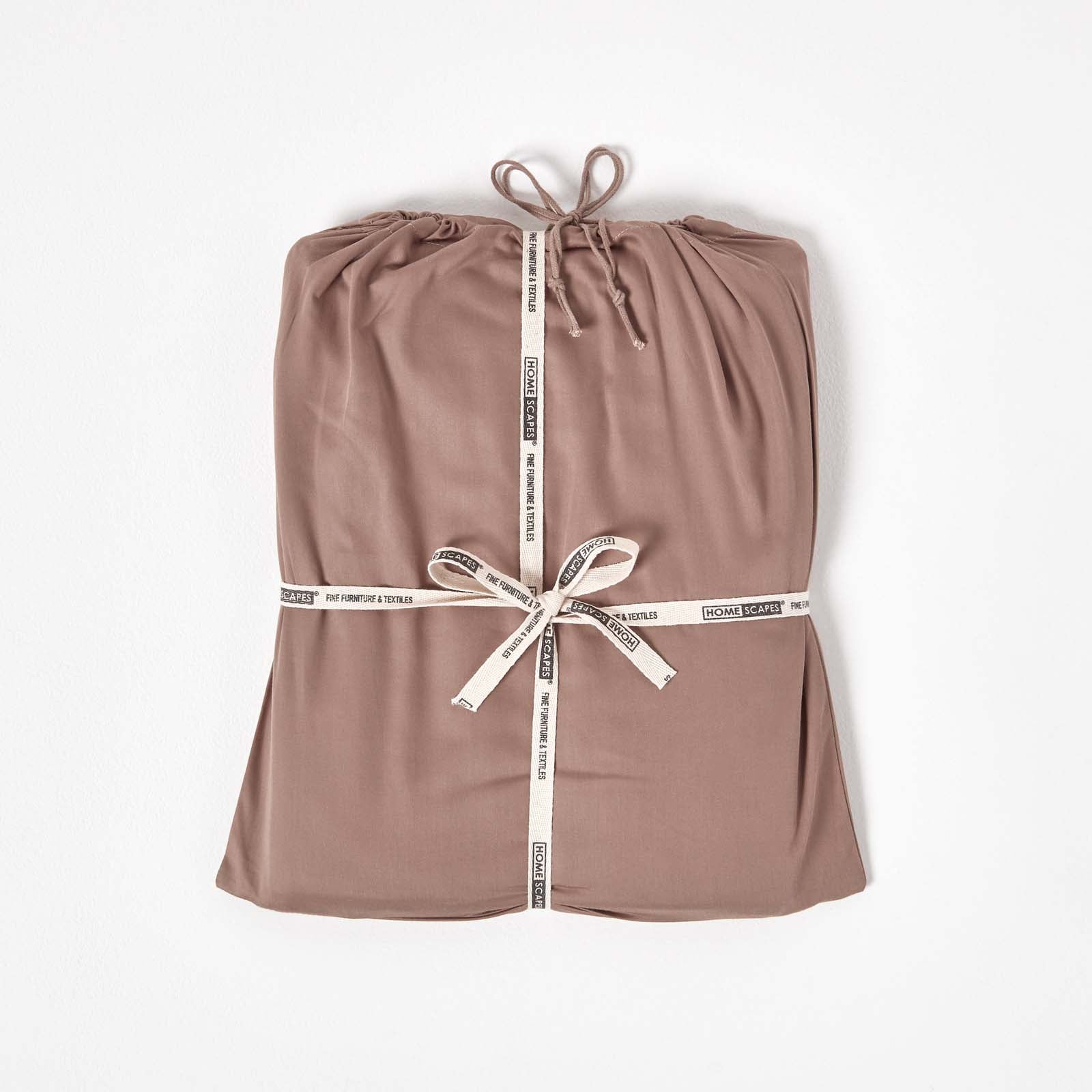 Organic Cotton Flat Sheet 400 Tc | Double | Brown