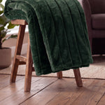 Hockley Faux Fur Throw | 150cm x 200cm | Green