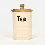 Set Of 3 Cream Tea, Coffee, Sugar Canisters