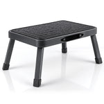 Folding Step Stool Premium, Heavy-duty Steel Home Diy Step Stool 150kg Capacity | Grey
