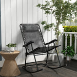 Folding Rocking Chair Zero Gravity With Headrest