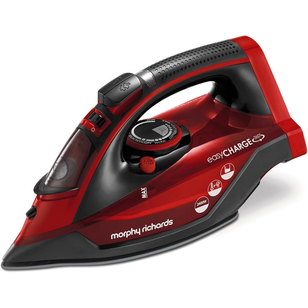 Easycharge Cordless Steam Iron | Red