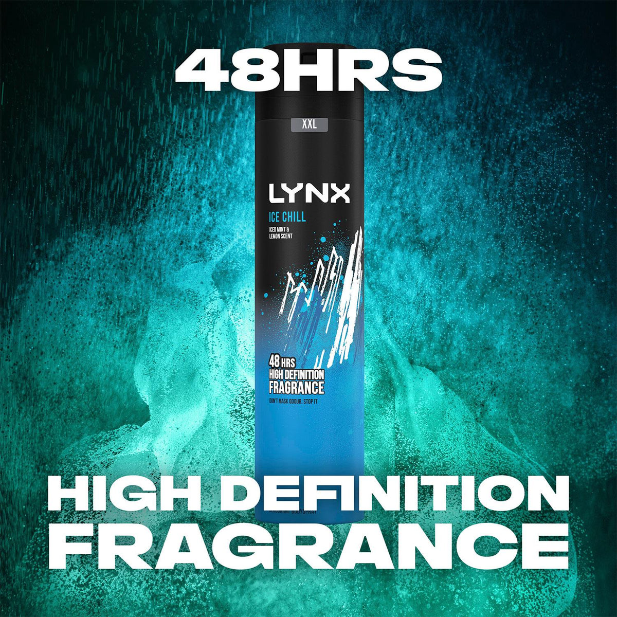 Xxl Ice Chill 48-hour High Definition Fragrance Body Spray Deodorant, 250ml | Set of 36