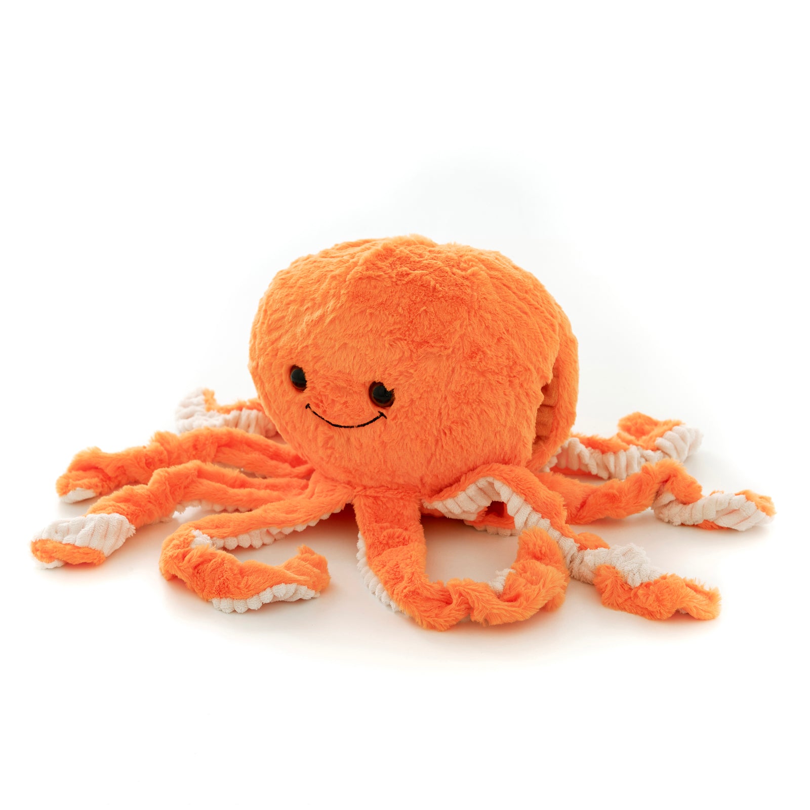 Soft Giant Handwarmer Cozy Plush Octopus | 30cm x 30cm | Orange