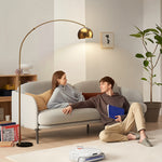 Arc Floor Lamp For Living Room, Free Standing Tall Lamp