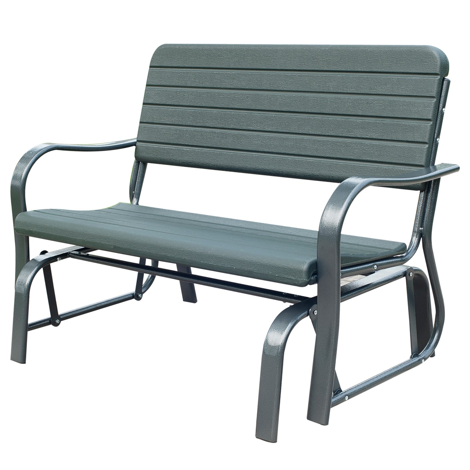 Metal Garden Rocker Bench 2-seater