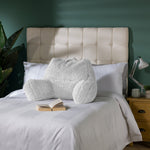 Teddy Borg Cuddle Cushion Pillow | Beige