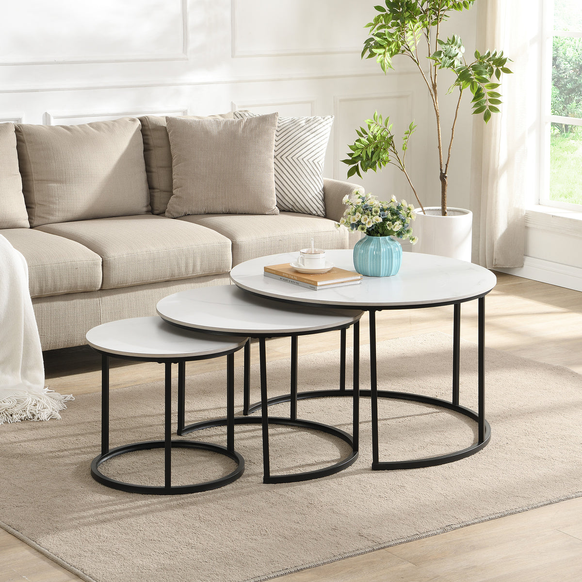 Orbis Nest Of Tables | Set of 3 | White