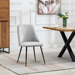 Set Of 2 Morandi Velvet Dining Chairs | Silver