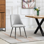 Set Of 2 Morandi Velvet Dining Chairs | Silver