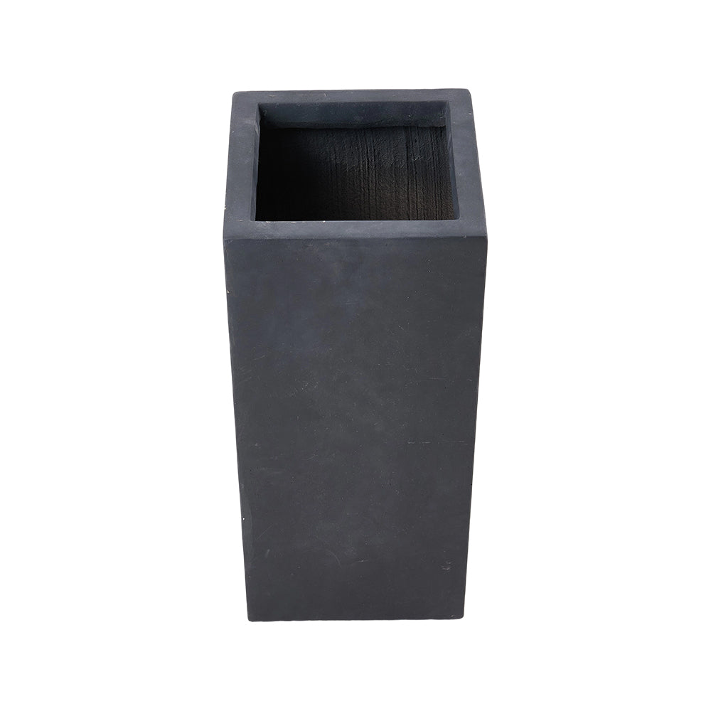 Rectangular Shaped Cement Planter Flower Pot With Drainage Holes | Large | Light Grey
