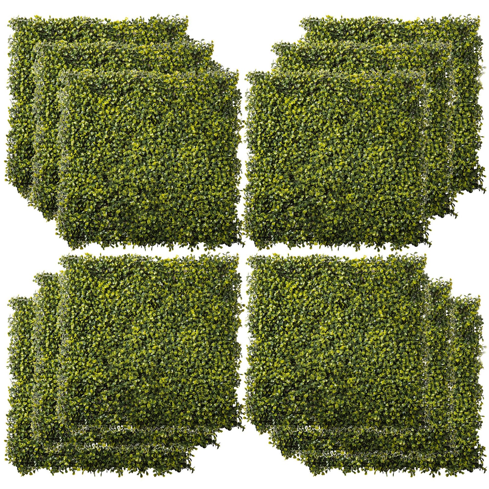 12pcs Milan Grass Boxwood Panel 50cm X 50cm