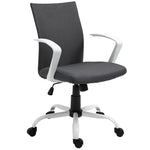Linen Swivel Office Chair Task | Dark Gray