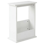 Levede Side Table With Magazine Rack Modern Slim End Table For Living Room