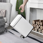 5l Steel Waste Trash Can Pedal Rubbish Garbage Storage | One Size | White