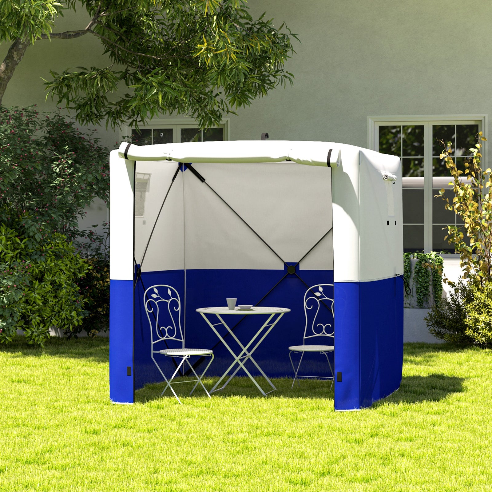 2 X 2m Pop Up Gazebo W/ Sides Easy Up Party Tent W/ Bag