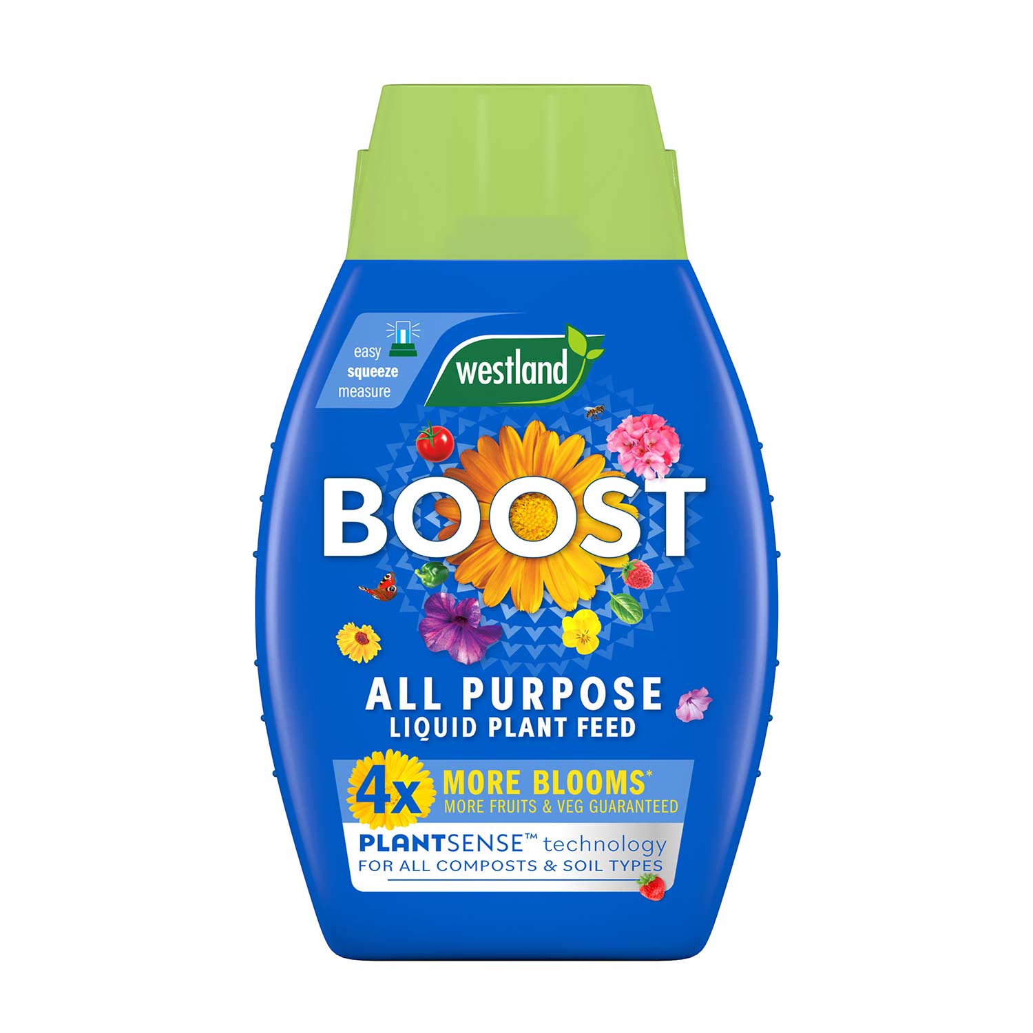 Boost All Purpose Liquid Plant Feed With Plantsense Technology, 1 Litre | 1L | Blue